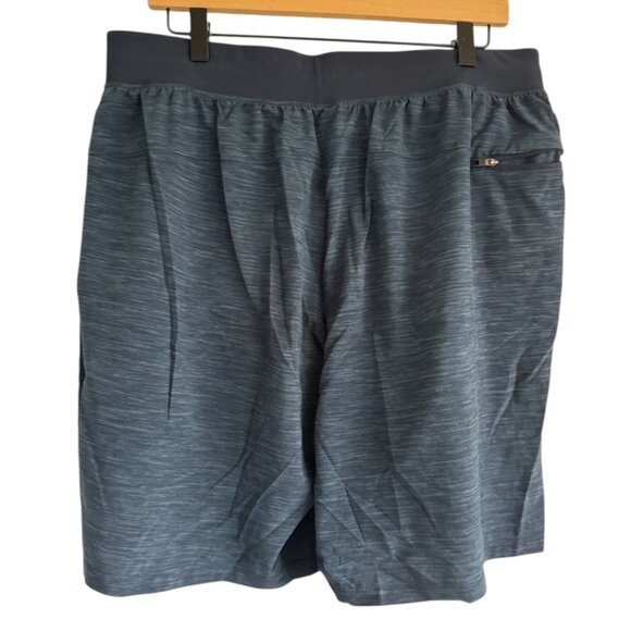 Lululemon THE Short Linerless 7" Mens 2 Piece Bundle XL Navy and Tan Gym Sporty - Picture 2 of 16